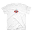 mmm no mのピョンちゃん（花束） スタンダードTシャツ