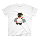 nagisa-ya(なぎさや) ペンギン雑貨のおうさまペンギンのぬいぐるみ スタンダードTシャツ