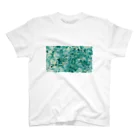 guruguのEbru Green Regular Fit T-Shirt