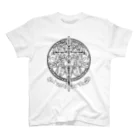 Ａ’ｚｗｏｒｋＳのTRIBALCROSS WHT BLK-FRAME スタンダードTシャツ