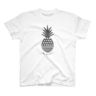 aloha_pineapple_hawaiiのALOHA ボーダーパイナップル　080 スタンダードTシャツ