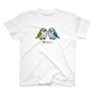 Cody the LovebirdのChubby Bird 仲良しオキナインコ Regular Fit T-Shirt