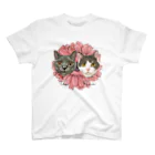 みきぞーん｜保護猫 ミッキー画伯と肉球とおともだちのua pono Gerbera スタンダードTシャツ