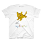 hey ho cat goのあそぶチャトラキャット Regular Fit T-Shirt