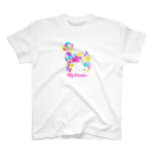 AtelierBoopのトイプードル　フラワーパーティ スタンダードTシャツ