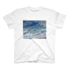 絵画を纏うのルノワール 海の景色 Regular Fit T-Shirt