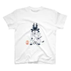 伝統色と家紋のいろは OFFICIAL STOREの忠勝ねこ【戦国猫武将シリーズ】 Regular Fit T-Shirt