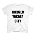 【公式】RE EARTH TV / リアスティーヴィーのRIKUZENTAKATA CITY - Tee（BK-Light Color）スタンダードTシャツ Regular Fit T-Shirt