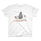森図鑑の[森図鑑] 三羽文鳥 Regular Fit T-Shirt