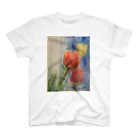 ateliershirabeのTULIPART スタンダードTシャツ