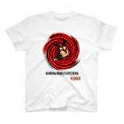 DOTSWRESTLERのABISEGERI RED（Black Logo） スタンダードTシャツ