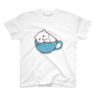 ふわにゃんshopのすやすや(ホワイト) スタンダードTシャツ