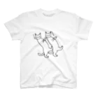 mikepunchの踊る猫たち スタンダードTシャツ