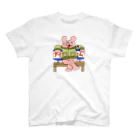 須田ふくろうのレトロ感漂うジャケットうさぎ「ジャケうさ」 Regular Fit T-Shirt