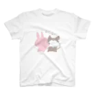 ぽふっこ！うささんのえいえいっうささん スタンダードTシャツ