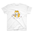 もんとみ | もっちり動物造形作家の反省の色が見えない柴犬 スタンダードTシャツ