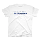 Fit Your Own（フィットユアオウン）のFit Your Ownロゴ(横：ショップカラー) Regular Fit T-Shirt