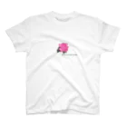 ピノ pino 피노のPink Rose Graphic Regular Fit T-Shirt