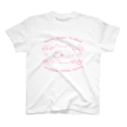 りんごロゴスキーのにゃーん（ピンクの線） スタンダードTシャツ