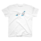 ぷりぷりうちゅうじんとぽこチャの店のぷりぷりうちゅうじん、さかなをつる Regular Fit T-Shirt