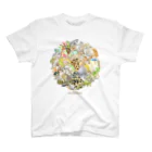 どうぶついっぱい　ふじいまさゆきの爬虫類いっぱい001 Regular Fit T-Shirt