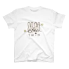 多胎児応援し隊の双子うさぎ スタンダードTシャツ