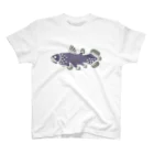 ひっぺ＊絵描き🤪の深海魚シリーズ「シーラカンス」実物の色に近づけたよ スタンダードTシャツ