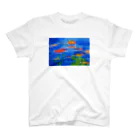 【全盲の絵描き】オバケのタムタムの【全盲の画家】自然の流れ Regular Fit T-Shirt