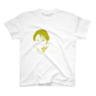 isuta ism.online shopの頬杖女子 スタンダードTシャツ