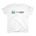 (Y◡Y) .｡oO (ｽｯｼ)のNeovim logo (full) スタンダードTシャツ