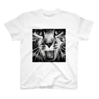 Tシャツ&雑貨の猫のポッキーくん(黒) スタンダードTシャツ
