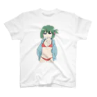 大根さんかわいそうのけだるげ水着パーカー女子 スタンダードTシャツ