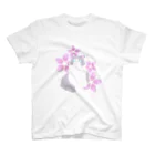 Kotetsu diary(SUZURI店)のラグドール×桜 スタンダードTシャツ