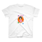 mirei@× × ×の白とわらし【仲良し】 スタンダードTシャツ