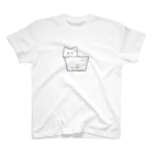 ふぅのねこは液体【白猫】 スタンダードTシャツ