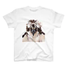 Little_Huge_Wild_Animalsのミサゴ正面画白 スタンダードTシャツ