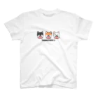 ポルンガ2次元ラボラトリーの3ピース柴犬グッズ スタンダードTシャツ