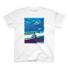 墨っ子の水族館と少年 Regular Fit T-Shirt