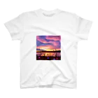 fuji_yuichiのSunset Lake Regular Fit T-Shirt