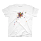 cuuyabowのスプラッシュアート／六芒星 スタンダードTシャツ