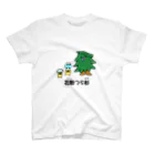 東ぬりえの花粉がつらい杉の木 スタンダードTシャツ