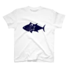 こよみのいきもじ 魚 鮪 まぐろ スタンダードTシャツ