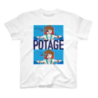 POTAGEのGUN_GIRL【POTAGE.ver】 Regular Fit T-Shirt