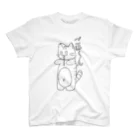 ハピハピたぬきのごはーんちびかず Regular Fit T-Shirt