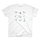 kiki25のカモメたちとマリンライフ スタンダードTシャツ