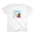 ねこほうチャンネル公式グッズのチロモモ5歳バースデイ スタンダードTシャツ