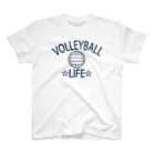 sports_tower スポーツタワーのバレーボール(volleyball)アイテム・デザイン・チームTシャツ・クラブTシャツ・排球・はいきゅう・得点・ボール・選手・ポジション・部活・スポーツ・シンプル・かっこいい・かわいい・チームワーク Regular Fit T-Shirt