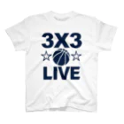 sports_tower スポーツタワーの3x3・スリーエックススリー・3人制バスケ・Tシャツ・アイテム・グッズ・ストリートバスケ・バスケットボール・スピーディーなバスケ・1試合10分間の21点ノックアウト・スポーツ・有望 スタンダードTシャツ