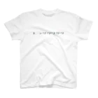 デザインをしましたのヒラタクワガタ（グレー文字） スタンダードTシャツ