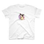 保護猫星人のお世話かかりの猫星人Gray Regular Fit T-Shirt